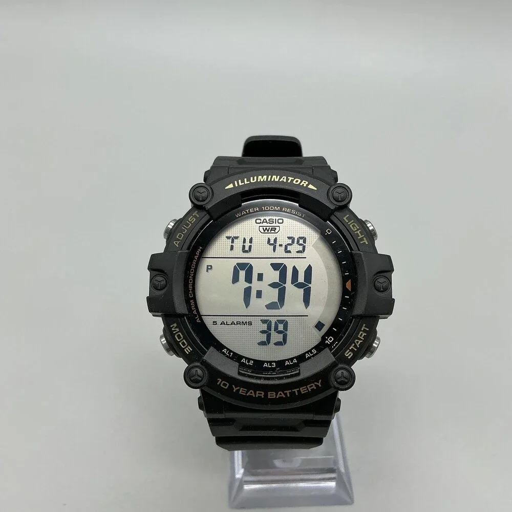 Casio AE-1500WH Mens Watch 50mm Digital Black Resin 100M WR Backlight